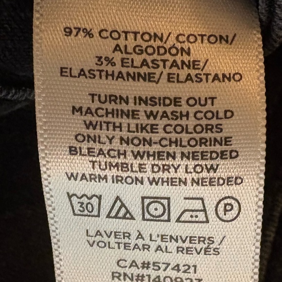 Loft Black "The Curvy Skinny" Cotton Blend Denim Jeans; Size 8/29 - Picture 10 of 10